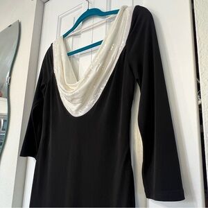 Calvin Klein Sheath Dress Formal Black Tie Sequence Detail GORGEOUS EPOC SZ 4